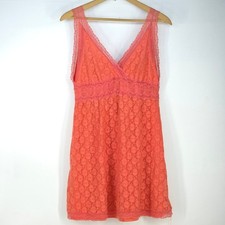 Pinky Lace Fit & Flare Dress Womens XL Lined Boho Fairy Coquette Summer Romance