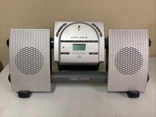 Delphi SA10034 Portable Radio AM FM CD Audio System-NO AC CORD-UNTESTED