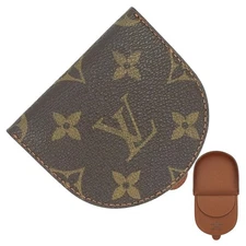 Louis Vuitton LV Coin Case Porte Monnaie Cuvette M61960 Monogram Brown   Vintage