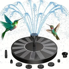New Solar Power Bird Bath Fountain Submersible Floating Water Pump Pond Garden z