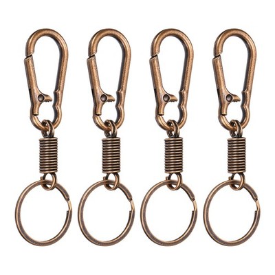 4pcs Key Chain Holder Clip Keychain Ring Clip, Red