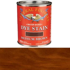 General Finishes Water Based Dye Medium Brown Pint