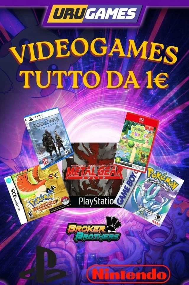 LIVE VIDEOGAMES TUTTO 1€ URUGAMES PLAYSTATION E NINTENDO