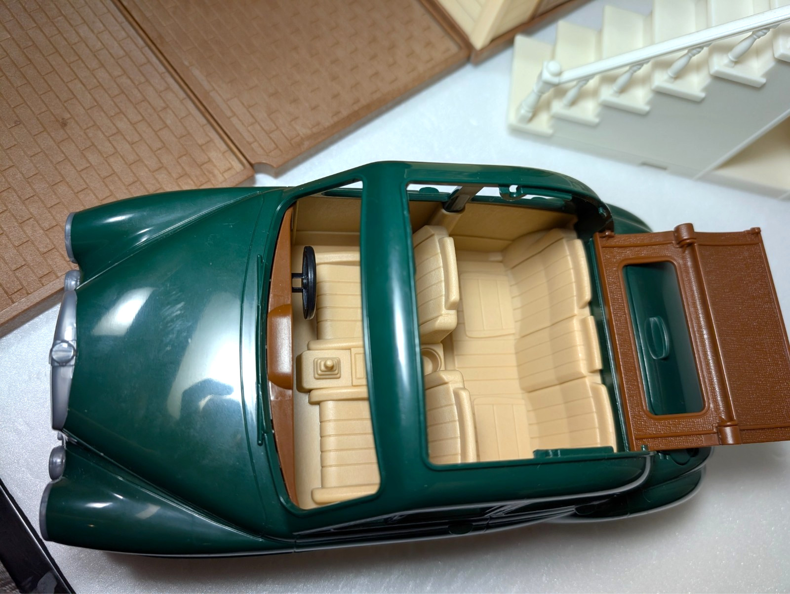 Sylvanian Families Blue Roof House with Carport – Deluxe  Set Incomplete, No box