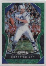 2019 Panini Prizm Green Scope Prizm 57/75 Johnny Unitas #150 HOF 0us8