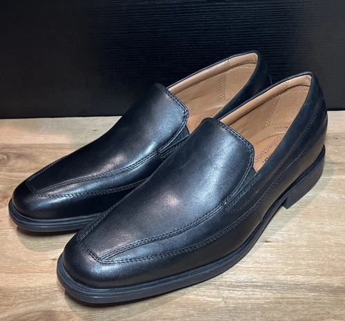 Mocassino elegante Clarks Tilden Free in pelle nera taglia 7 uomo 61632749