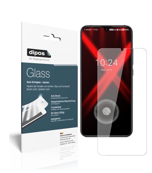 2X Schutzfolie FüR Umidigi X - Anti-Shock 9H Folie Dipos Glass Kunststoffglas-image