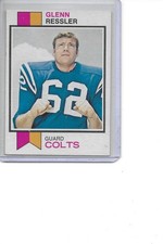 1973 Topps Glenn Ressler Rookie Baltimore Colts Football Card #204