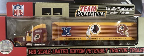 NFL Washington Redskins Tractor-Trailer Lmtd Ed. Fleer 1/80 MIB - Bild 1 von 6