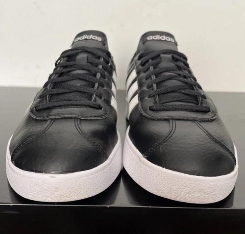 ADIDAS VL Court 2.0 ‘Black White’ UK size 9 B43814 - Picture 4 of 9
