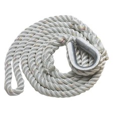 New England Ropes 629K02000015 5/8" D x 15' L Nylon 3-Strand Mooring Pendant