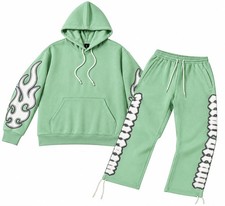 tracksuits cotton fleece hoodie and trousers set