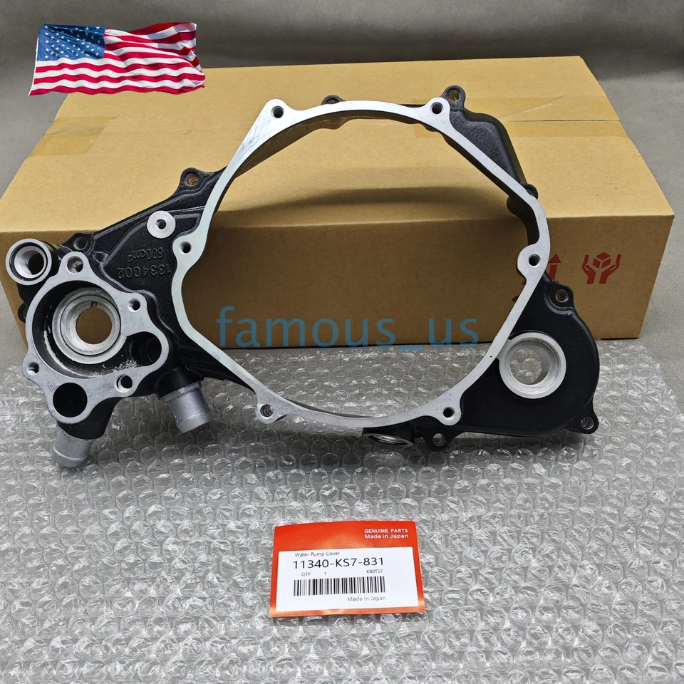 Nueva cubierta de bomba de agua cárter derecho 11340-KS7-831 para Honda CR 250 R 1988-1989 Foto 4 de 4