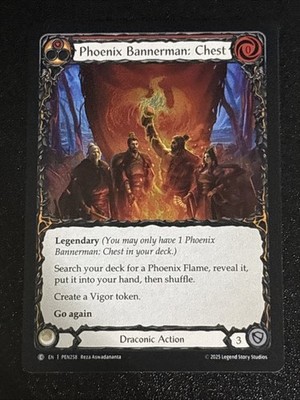 F&B TCG Compendium of Rathe Phoenix Bannerman: Chest (Red) PEN258 Rainbow Foil