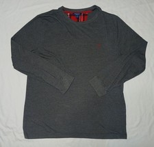 Nautica Men s XL Gray Long Sleeve Crew Neck Solid Knit Sleepwear Top