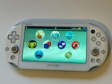 Sony Playstation PS Vita Slim 2000 White & Blue Console Read Description