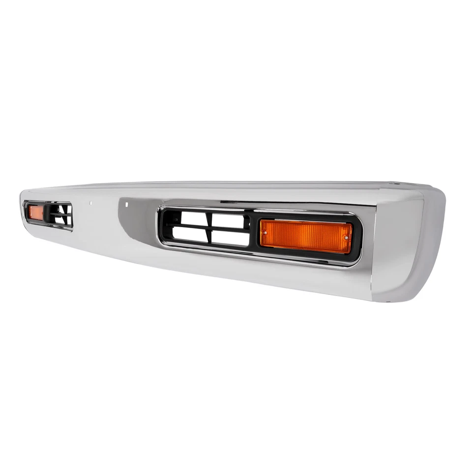 For Nissan Pickup 1995-1997 Chrome Front Bumper Grille With Lamp & Bumper End Foto 3 de 4