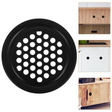 10 Pcs Stainless Steel Vent Cover Black Round Flat Ventilation Device