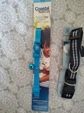 Coastal Safe Cat Nylon Adjustable Breakaway Collar 12", Blue And Dog Collar