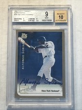 1999 Topps Traded & Rookies #T65 Autographs Alfonso Soriano RC BGS 9 / Auto 10