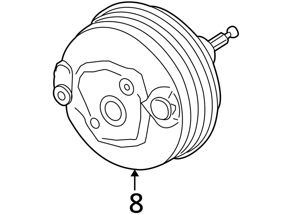 Amplificador de freno eléctrico Audi A4 Quattro 2003-2009 OEM TZK2B Foto 3 de 3