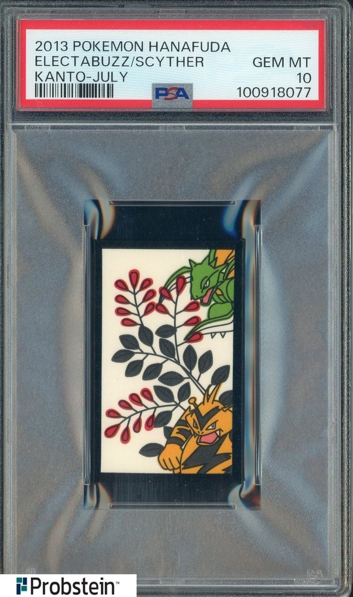 2013 Pokemon Hanafuda Kanto-July Electabuzz Scyther PSA 10