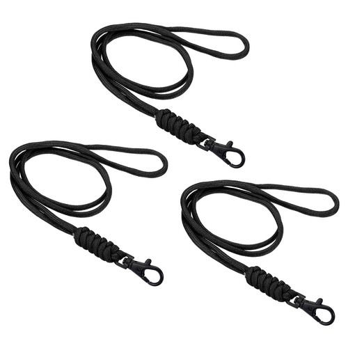 Ouligay 2Pcs Cordino Paracord Heavy Duty intrecciato 550 Portachiavi Cordino Paracord collo Corda Paracadute Collana Portachiavi Fischietti Cinturino per ID Card Badge Chiavi
