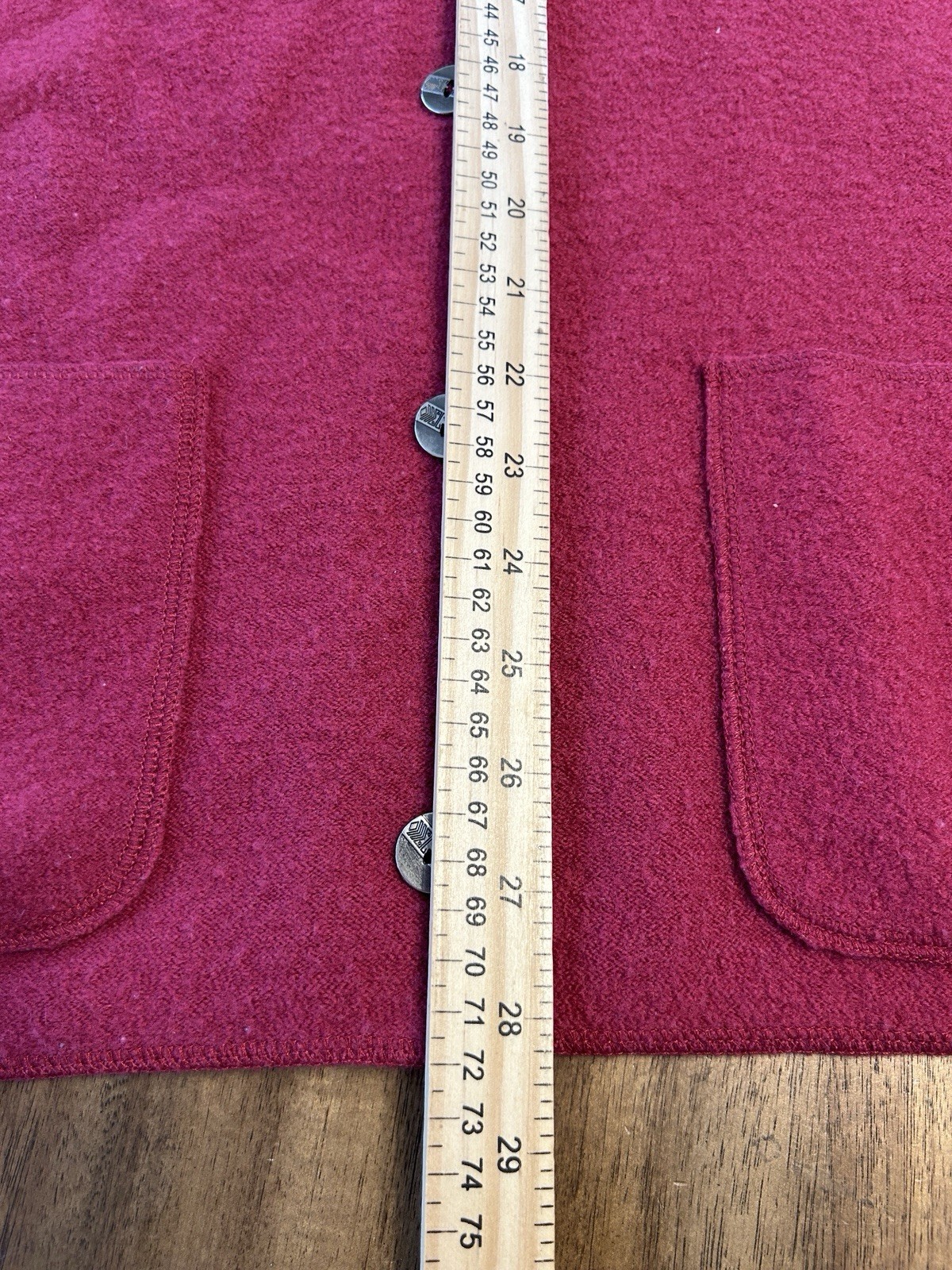 Chico's Design Red buttoned knit pockets long sle… - image 7