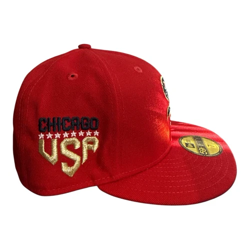 Men's New Era Red Chicago White Sox 2023 Fourth of July 59FIFTY Fitted Hat - Picture 3 of 6