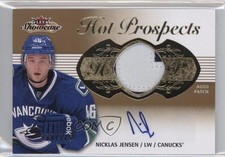 2013 Fleer Showcase Hot Prospects Tier 1 /375 Nicklas Jensen #193 Patch Auto 0f2