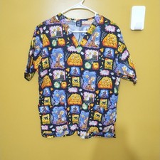 Barco Uniforms Cotton Halloween-Themed Scrubs Size S