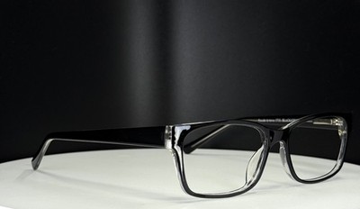 PARADE Q-SERIES 1713 BLACK/CRYSTAL Clear Square Full Rim Eyeglasses FRAMES ONLY