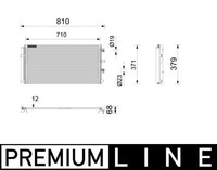 Mahle AC 1213 000P Kondensator, Klimaanlage FüR Ford