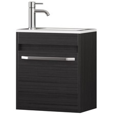 16 Wood Bathroom Vanity Cabinet with Sink Cer...