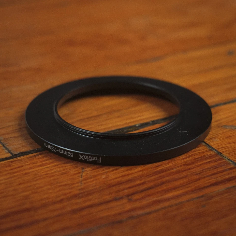 Step-Up Ring 52mm-72mm Threaded Lens Filter Adapter - Image 2 of 3