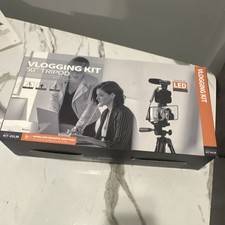 Vlogging Kit 50" Tripod w/ LED Light Wireless Remote, Black KIT-05LM