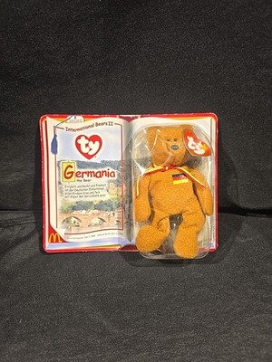 2000 Beanie Baby - McDonald s International Bears II Germania the Bear - Rare!