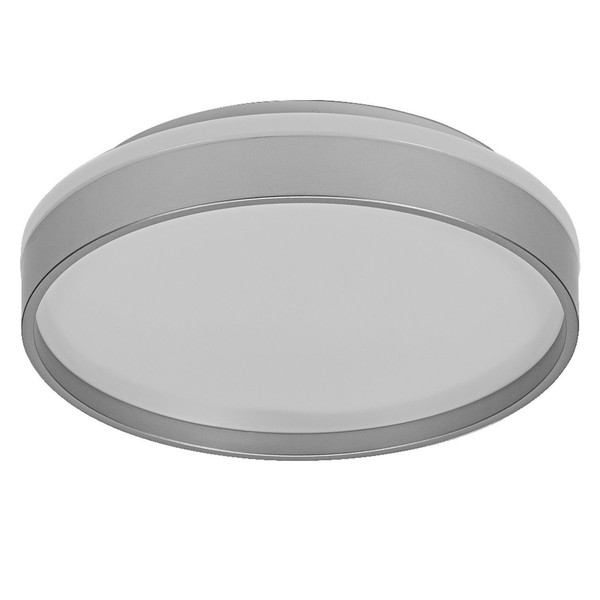 Led Deckenleuchte Metall Silber Osram 3000K Ø30Cm BüRo Deckenlampe Schlafzimmer-image