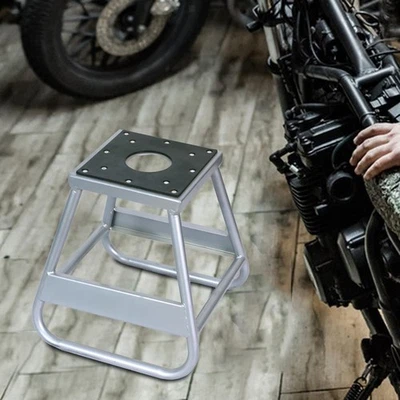 Moto Motocross Dirt Bike Stand Tabouret Réparation Stand Holder Heavy Duty - Photo 1/4
