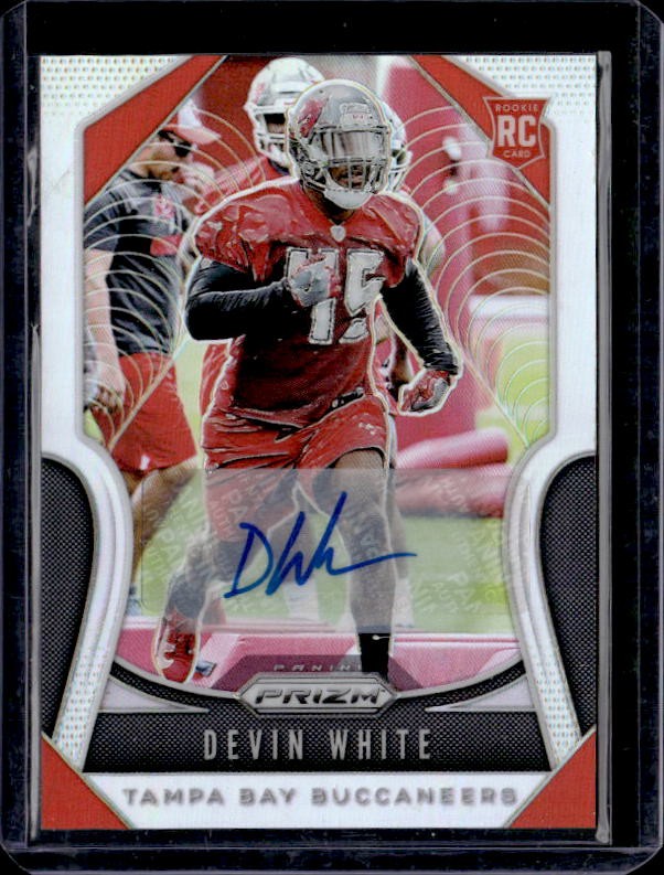 2019 Panini Prizm #312 Devin White Rookie Autographs