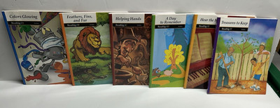 BJU Press Reading Grade 1 Complete Set of 6 Readers A-F, 3rd Edition homeschool