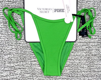 Victoria's Secret Archives SWIM NWT XXL Green Side Tie Cheeky Bikini Bottom Sexy