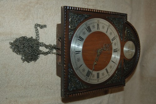 Vintage W. Haid Tempus Fugit Mechanical Wall Clock for Parts/Restore Germany - Picture 8 of 16