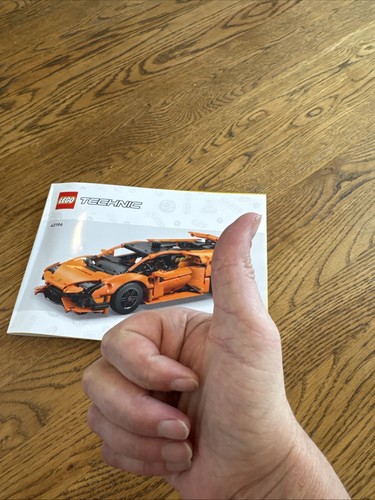 LEGO Technic Lamborghini Huracan Tecnica Orange (42196) - Instructional Manual O - Picture 6 of 6