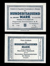 100000 marek --- "Bauindustrie - AG" w MONACHIJI / Bawarii --- ksfr. --- e9