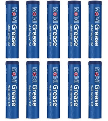 Mobil Polyrex EM grease; Polyurea; Blue;  (10) 14oz tubes ***SALE***