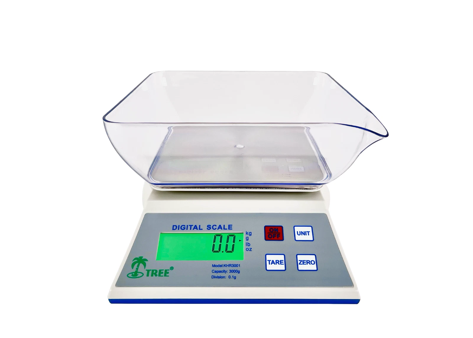 Tree KHR 6000 Weighing Scale – Industrial, Lab, Kitchen, Top-Loading 6000g x 1g