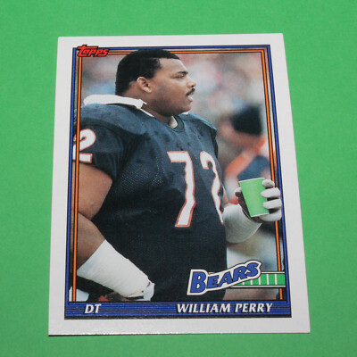 1991 Topps Football Card William Perry #161