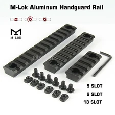 3 PACK M-Lok Rail Mount Section 5 9 13 Slot Picatinny Weaver