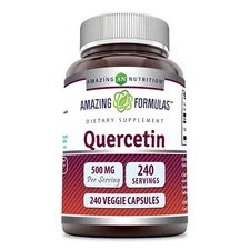 Amazing Formulas Quercetin 500mg Veggie Capsules 240 Count Non GMO Gluten Free